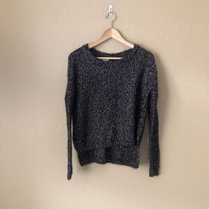 Bar III Marled black oversized sweater